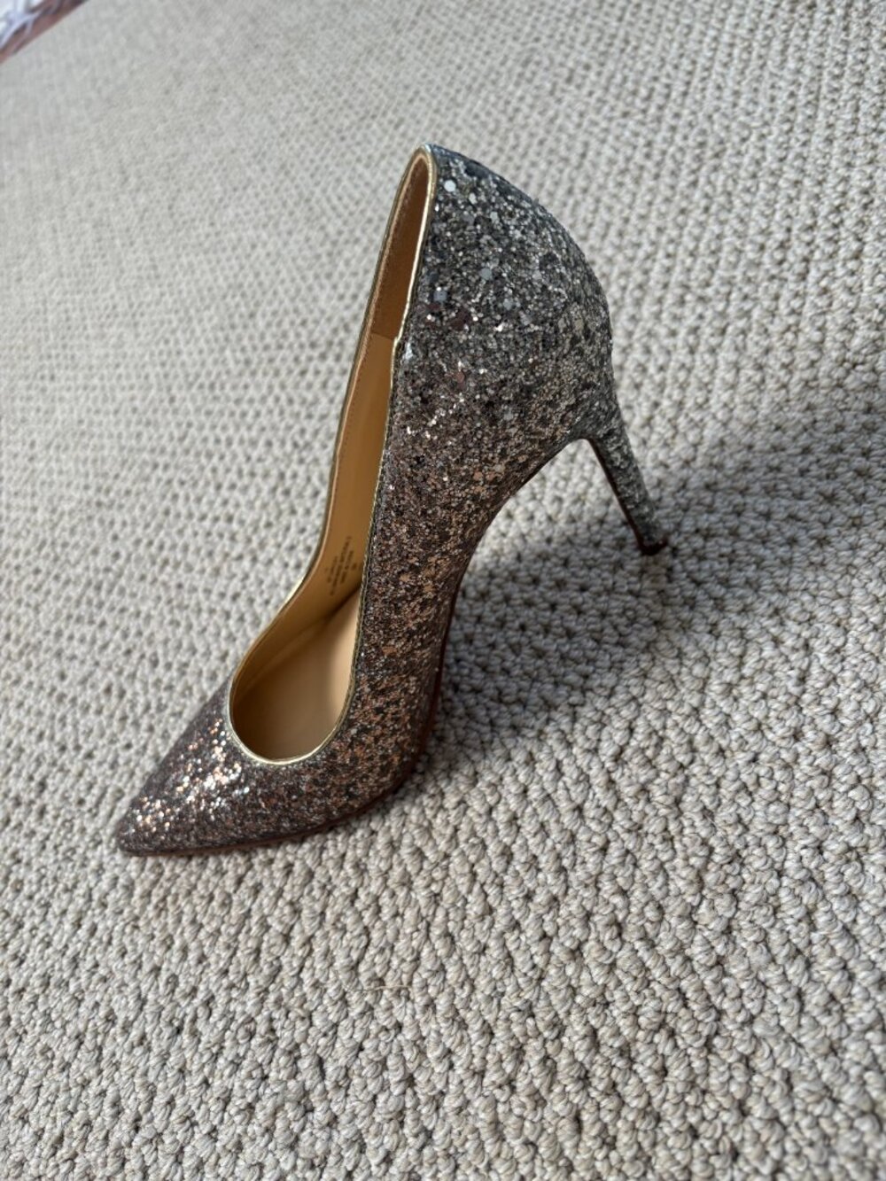 Marc Fisher Garicky pointed-toe Pumps, Pink/Silver Ombre Design, Size 7 - Picture 6 of 12
